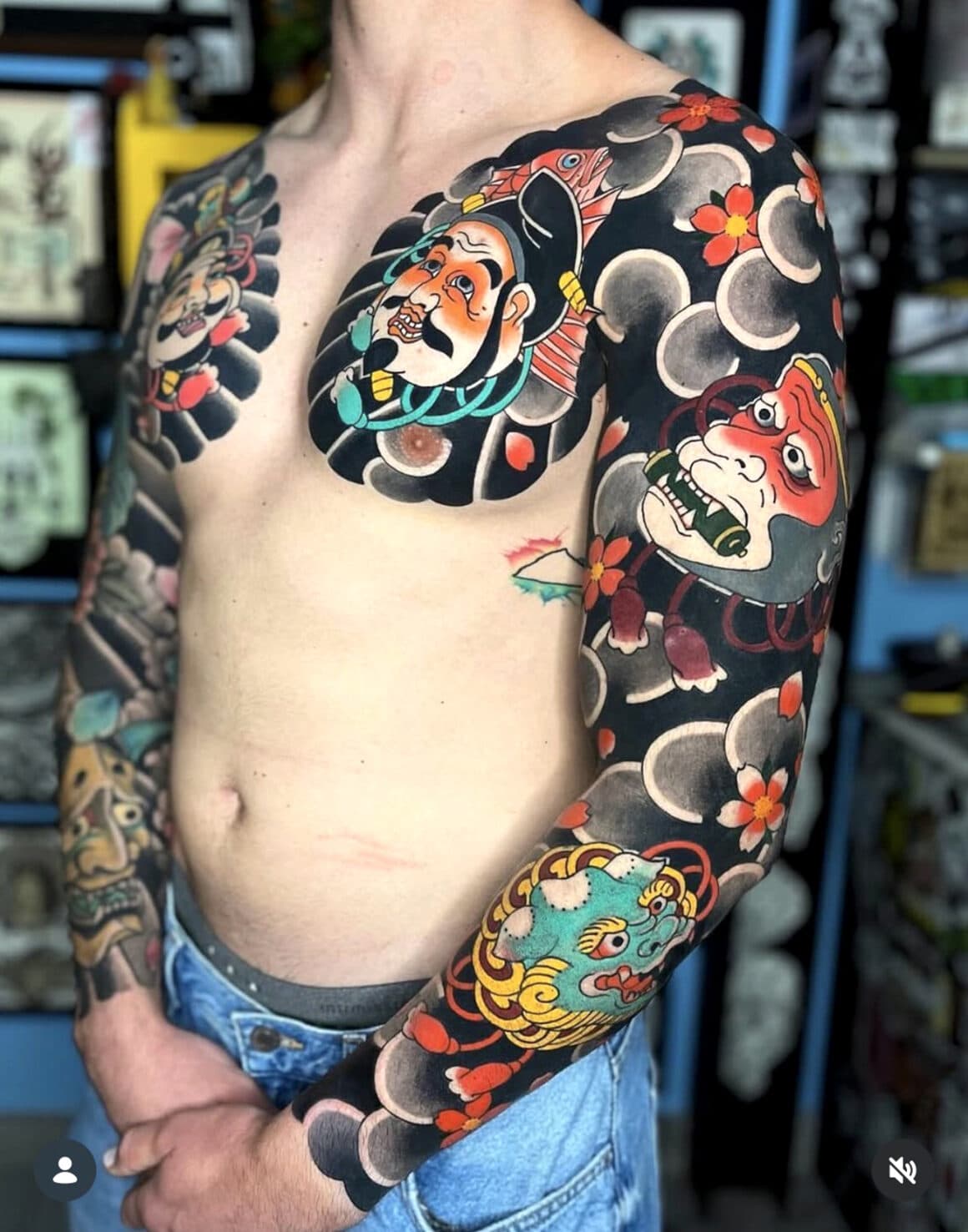 Focus on traditional Japanese Tattoos